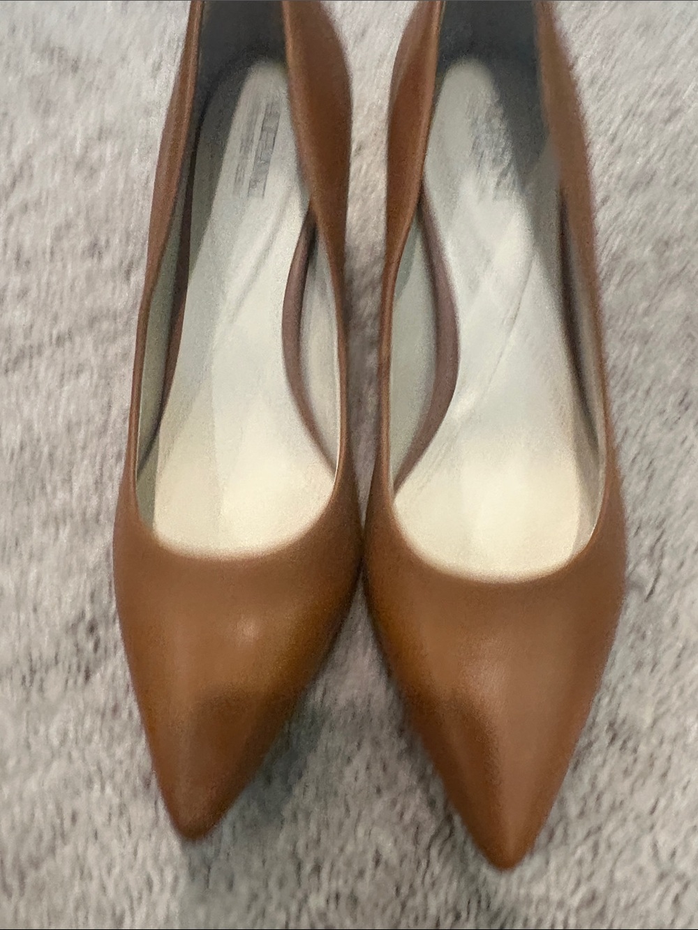 Alfani step n flex Classic Pointed-Toe Brown Leather Pumps - 9.5 - Picture 6 of 6